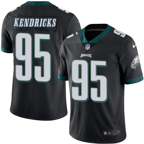 Nike Eagles #95 Mychal Kendricks Black Men’s Stitched NFL Limited Rush ...