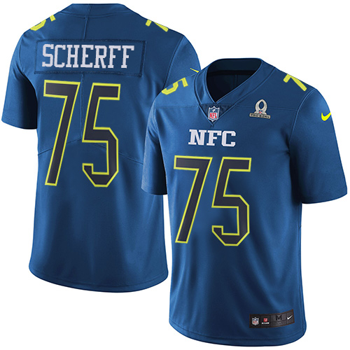 Nike Redskins Brandon Scherff Navy Mens Stitched Nfl Limited Nfc Pro Bowl Jersey